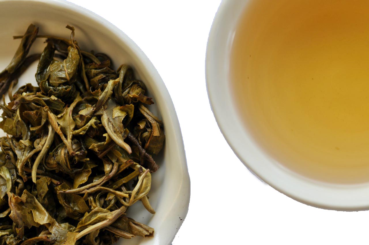 Jasmine Dragon Pearl wet leaf & liquor