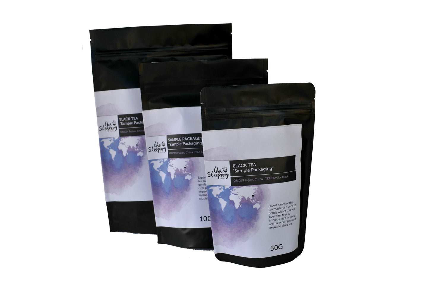 The Steepery Tea Co. - sample stand up pouch