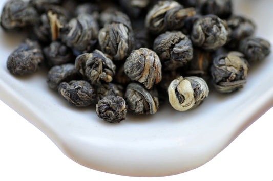 The Steepery Tea Co. - 2019 Jasmine Dragon Pearls (Fujian) dry leaf