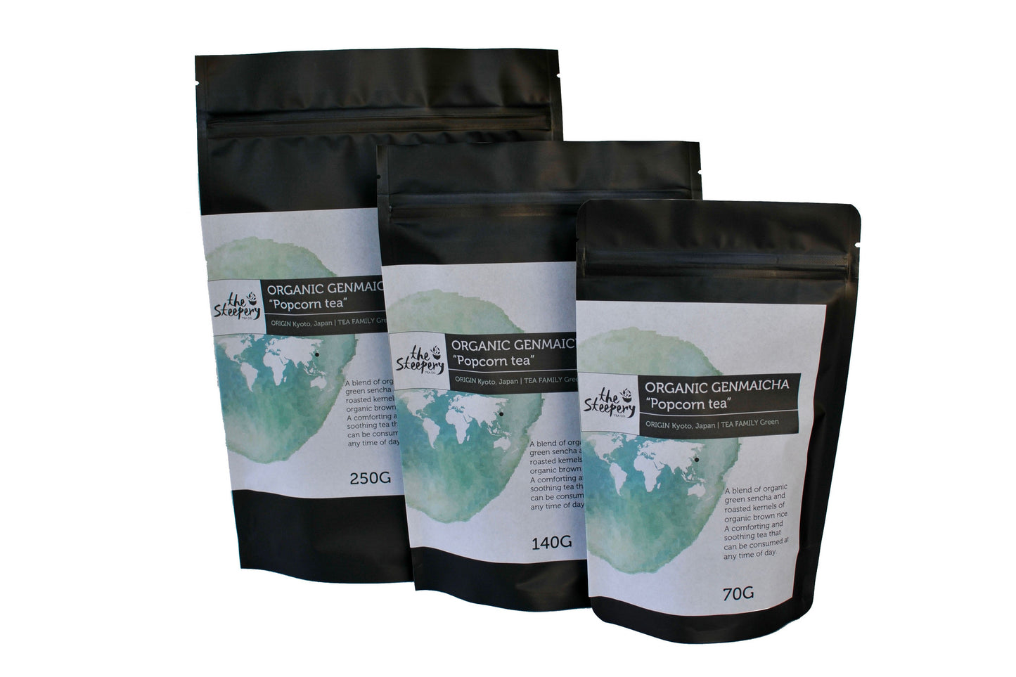 The Steepery Tea Co. green tea collection