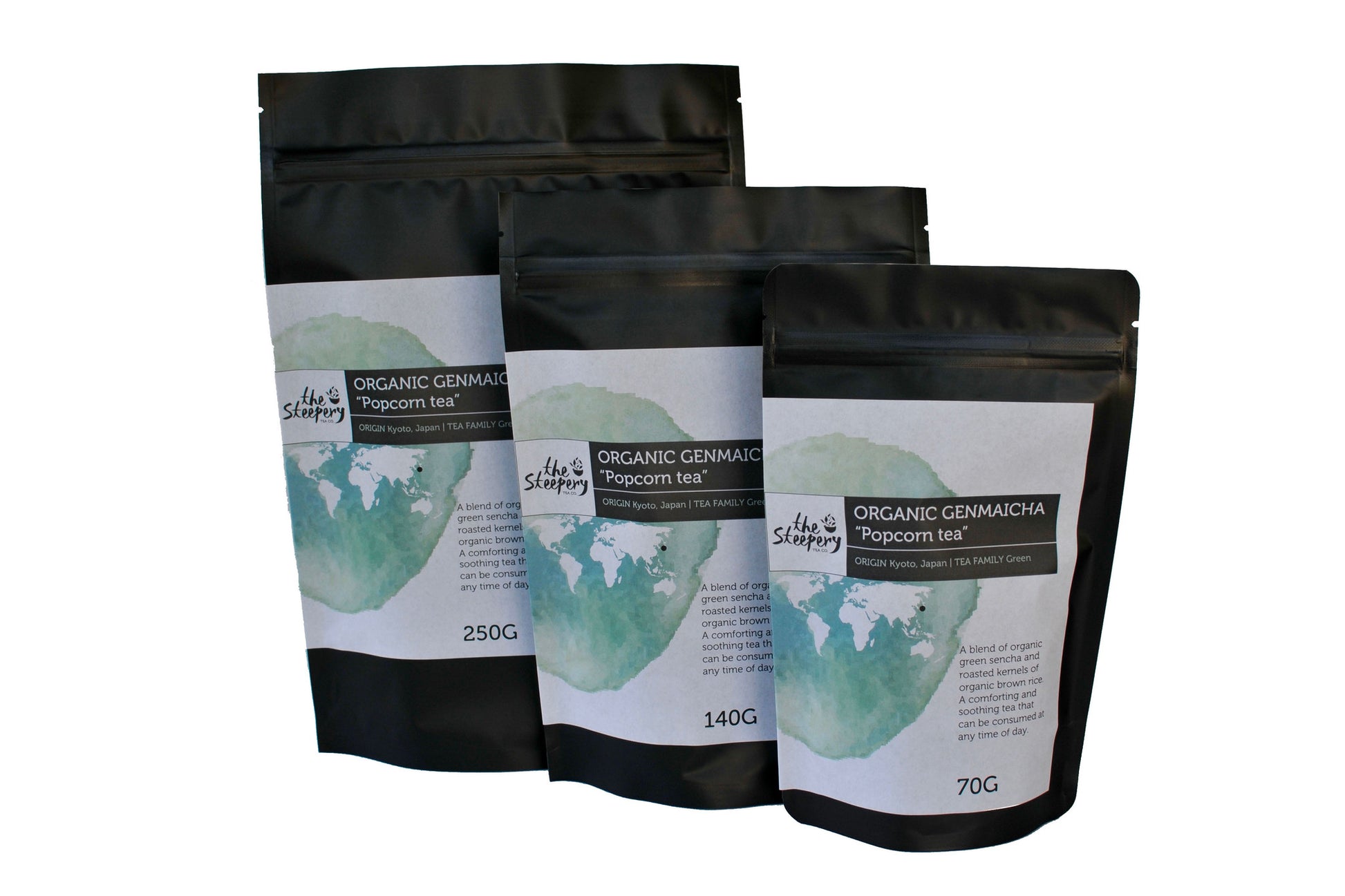 The Steepery Tea Co. green tea collection