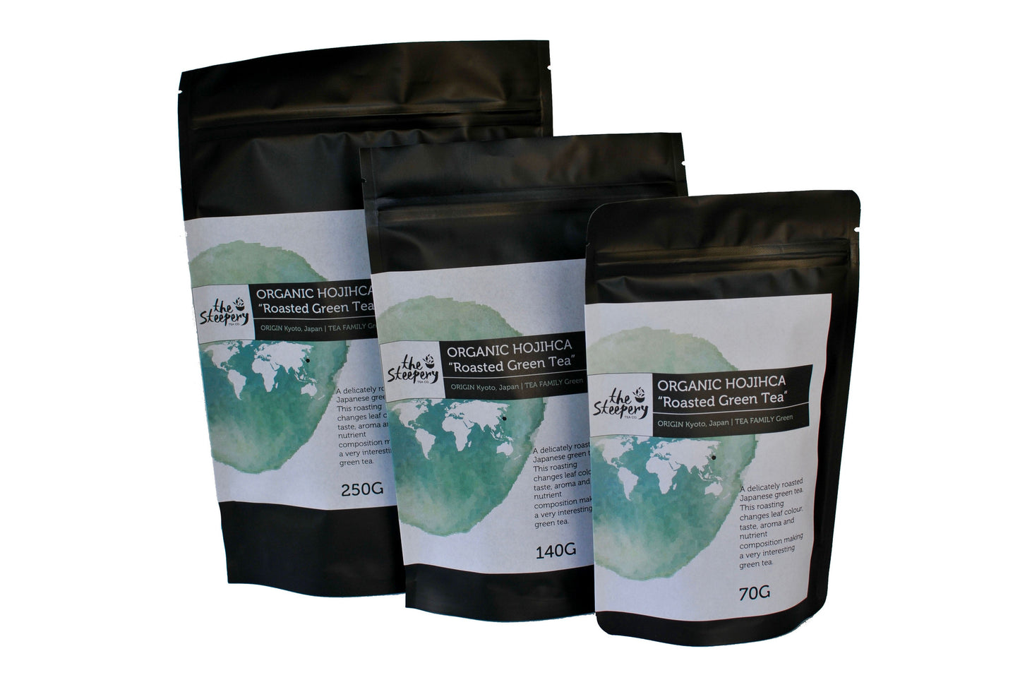 The Steepery Tea Co. green tea collection