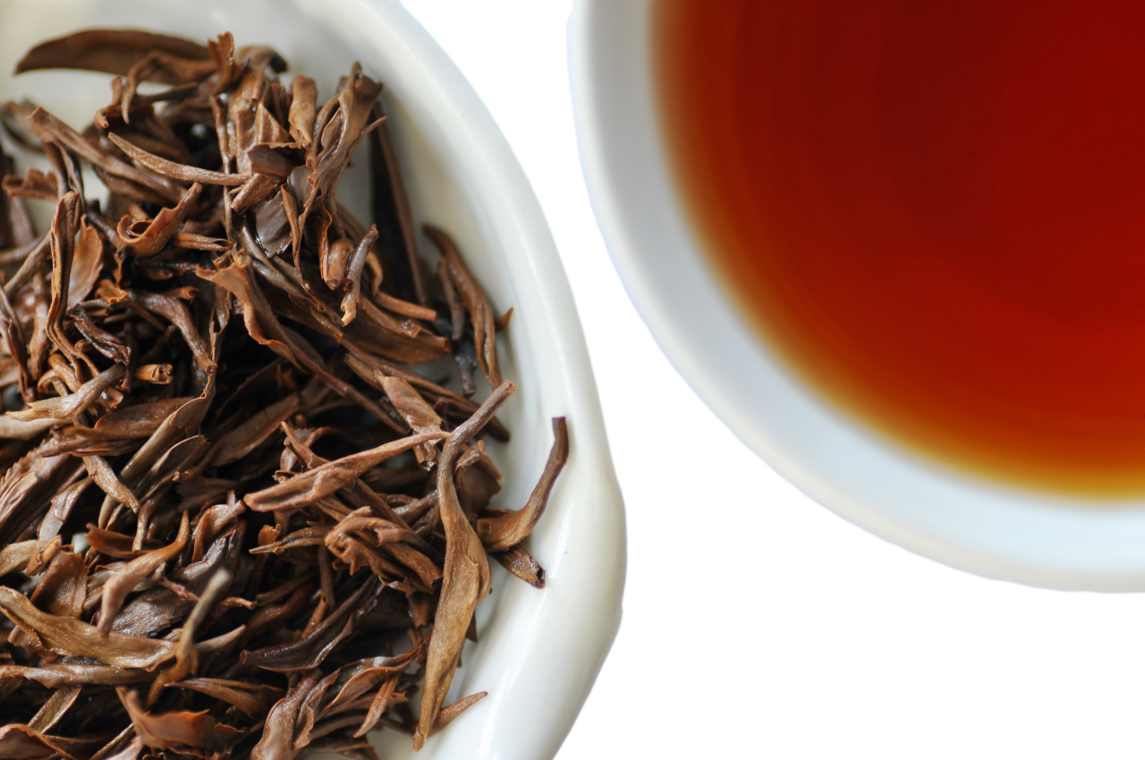 Shangr-la Gold wet leaf & liquor